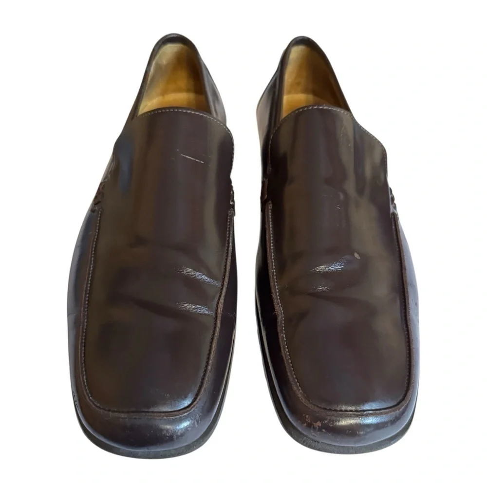 Coach Men’s Brown Leather Jerry Slip-On Loafers Made In Italy Size 11.5D